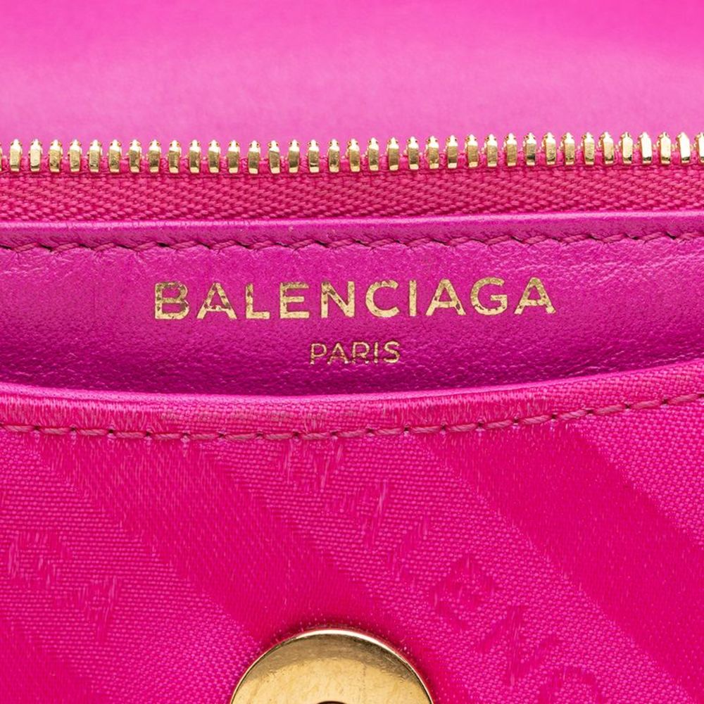 Balenciaga Satin Jacquard BB S Round Shoulder Bag - FINAL SALE - Picture 8 of 15